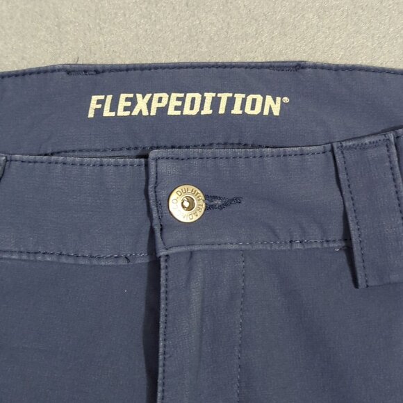 Duluth Trading Co Pants Men's 36x34 Navy Blue Flexpedition Relaxed Fit Cargo - Picture 9 of 12